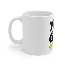DistinctInk Glossy White Coffee / Tea Mug - You Got Served Tennis