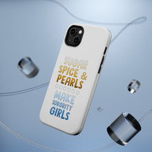 DistinctInk ToughCase for Apple iPhone, Compatible with MagSafe Charging - Sugar Spice & Pearls Make Sorority Girls