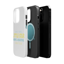 DistinctInk ToughCase for Apple iPhone, Compatible with MagSafe Charging - Twinkle Little Star Brave & Beautiful You Are