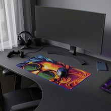 DistinctInk LED Gaming Mouse Pad with A World of Words Design for LGBTQ+ Pride