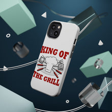 DistinctInk ToughCase for Apple iPhone, Compatible with MagSafe Charging - King of the Grill BBQ Barbecue