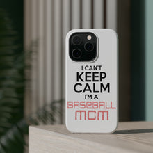 DistinctInk ToughCase for Apple iPhone, Compatible with MagSafe Charging - Can't Keep Calm I'm a Baseball mom