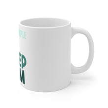 DistinctInk Glossy White Coffee / Tea Mug - Life Is Simple Eat Sleep Swim