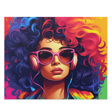 DistinctInk Jigsaw Puzzle with Living a Full Life Design for LGBTQ+ Pride