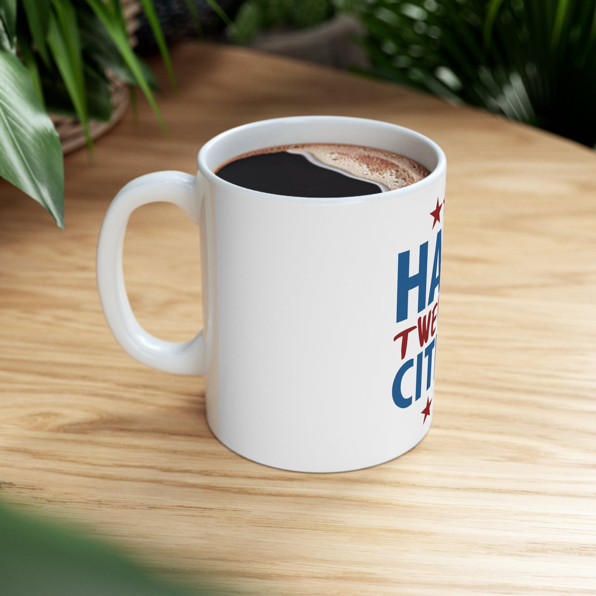 Glossy White Coffee / Tea Mug - Hard Twerking Citizen, view 8