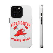 DistinctInk ToughCase for Apple iPhone, Compatible with MagSafe Charging - Firefighter - Always Ready