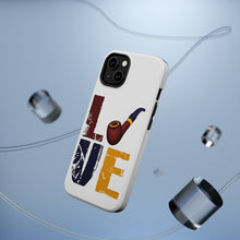 DistinctInk ToughCase for Apple iPhone, Compatible with MagSafe Charging - Love Pipe Smoking