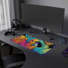 DistinctInk LED Gaming Mouse Pad with The Joy of Connecting Design for Halloween  LGBTQ+ Pride