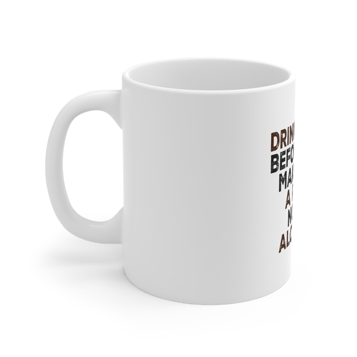Glossy White Coffee / Tea Mug - Drinking Rum Before Noon Makes You A Pirate, view 2