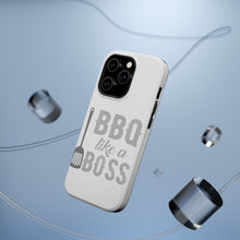 DistinctInk ToughCase for Apple iPhone, Compatible with MagSafe Charging - BBQ Like a Boss Barbecue