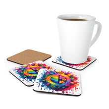 DistinctInk (Set of 4) Corkwood Coasters with The Road to FulfillmentDesign for LGBTQ+ Pride