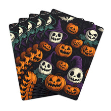 DistinctInk Playing Poker Cards with "Halloween Haunts and Pumpkin Pals" Design for Halloween