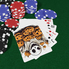 DistinctInk Playing / Poker Cards with Ghostly Skeleton and Pumpkins Design for Halloween