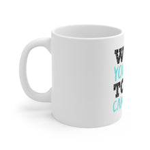 DistinctInk Glossy White Coffee / Tea Mug - Wood You Lake to Go Camping