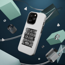 DistinctInk ToughCase for Apple iPhone, Compatible with MagSafe Charging - Better to Be A Lion For a Day Than A Sheep