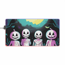 DistinctInk LED Gaming Mouse Pad with Exploring the Unknown Design for Halloween  LGBTQ+ Pride