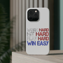 DistinctInk ToughCase for Apple iPhone, Compatible with MagSafe Charging - Work Hard Hit Hard Play Hard Win Easy