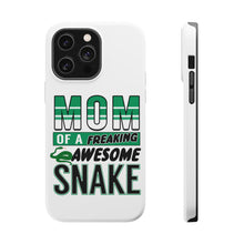 DistinctInk ToughCase for Apple iPhone, Compatible with MagSafe Charging - Mom of a Freaking Awesome Snake