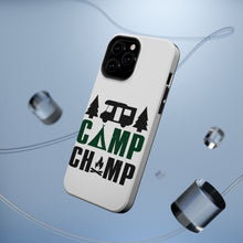 DistinctInk ToughCase for Apple iPhone, Compatible with MagSafe Charging - Camp Champ - Camping Fire