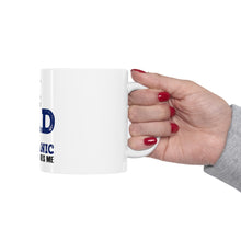 DistinctInk Glossy White Coffee / Tea Mug - Dad and Mechanic - Nothing Scares Me