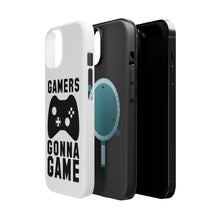 DistinctInk ToughCase for Apple iPhone, Compatible with MagSafe Charging - Gamers Gonna Game - Video Games