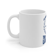 DistinctInk Glossy White Coffee / Tea Mug - All Men Created Equal A Few Become Lawyers