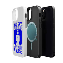 DistinctInk ToughCase for Apple iPhone, Compatible with MagSafe Charging - Stay Safe at Night Sleep With a Nurse