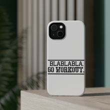 DistinctInk ToughCase for Apple iPhone, Compatible with MagSafe Charging - Blablabla Go Workout.