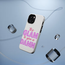 DistinctInk ToughCase for Apple iPhone, Compatible with MagSafe Charging - Too Glam to Give a Damn