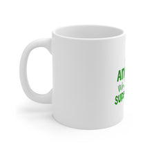 DistinctInk Glossy White Coffee / Tea Mug - I Cure Animals What's Your Superpower
