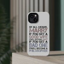 DistinctInk ToughCase for Apple iPhone, Compatible with MagSafe Charging - Marry - Good Wife Become Happy