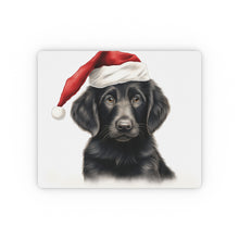 DistinctInk Mouse Pad - 1/4" Foam Rubber - Flat-Coated Retriever Puppy Drawing