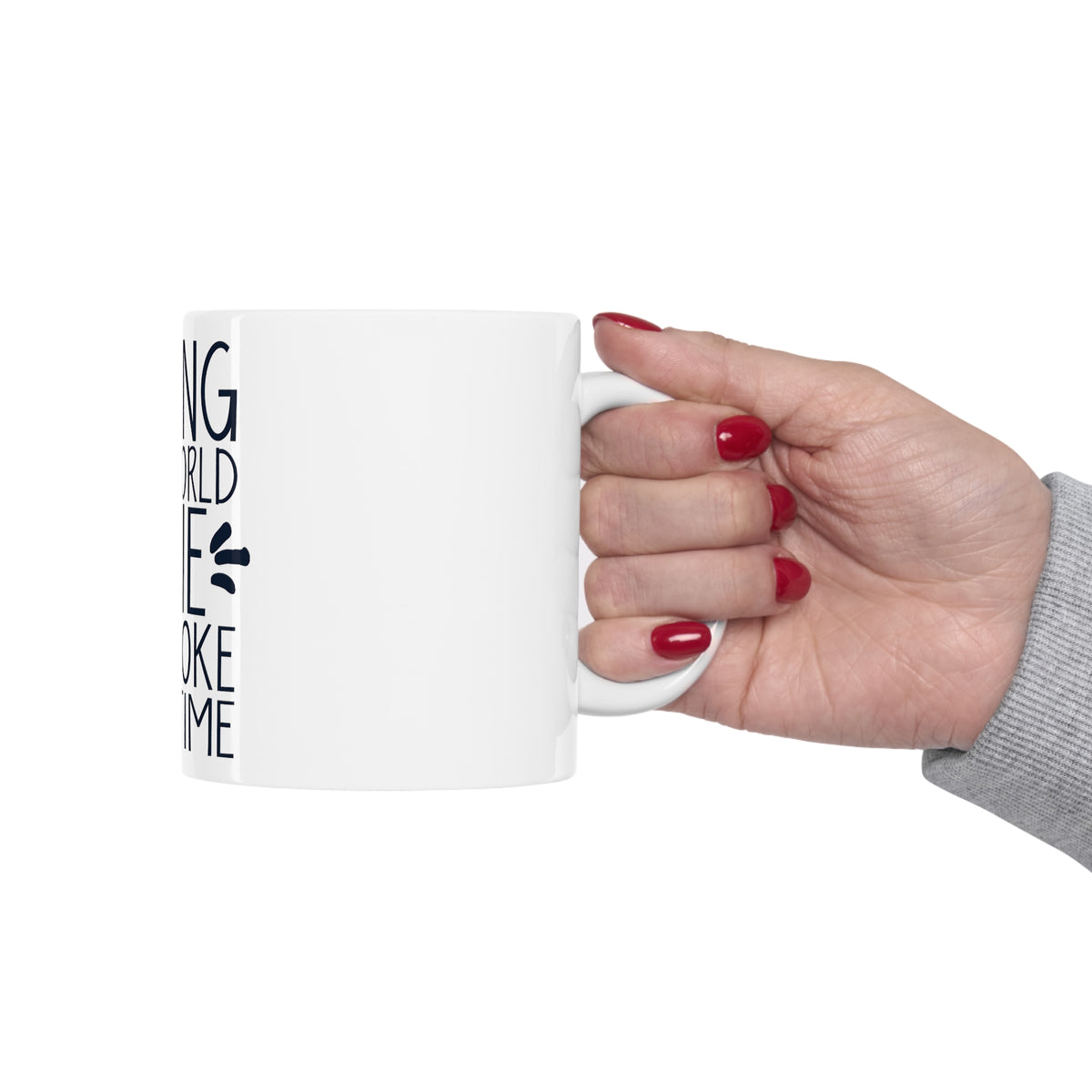 Glossy White Coffee / Tea Mug - Saving the World One Dad Joke at a Time, view 12