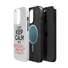 DistinctInk ToughCase for Apple iPhone, Compatible with MagSafe Charging - Can't Keep Calm I'm a Baseball mom