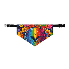 DistinctInk Adjustable Pet Banana Collar with A World of Possibilities Design for LGBTQ+ Pride