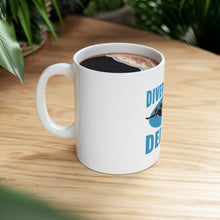 DistinctInk Glossy White Coffee / Tea Mug - Divers Do It Deeper
