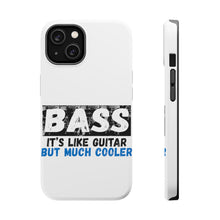 DistinctInk ToughCase for Apple iPhone, Compatible with MagSafe Charging - Bass - It's Like Guitar But Much Cooler