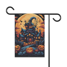 DistinctInk Garden & House Banner / Flag with Spooky Sweet Treats Design for Halloween