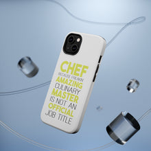 DistinctInk ToughCase for Apple iPhone, Compatible with MagSafe Charging - Chef Amazing Culinary Master