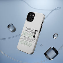 DistinctInk ToughCase for Apple iPhone, Compatible with MagSafe Charging - Farming is Not a Career Post Apocalyptic Skill
