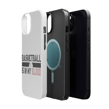 DistinctInk ToughCase for Apple iPhone, Compatible with MagSafe Charging - Basketball is in My Blood