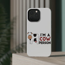 DistinctInk ToughCase for Apple iPhone, Compatible with MagSafe Charging - I'm A Cow Person