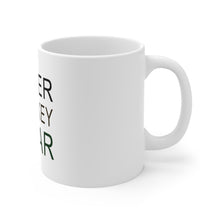 DistinctInk Glossy White Coffee / Tea Mug - Poker Whiskey Cigar