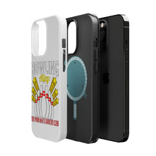 DistinctInk ToughCase for Apple iPhone, Compatible with MagSafe Charging - Bowling Alley The Poor Man's Country Club