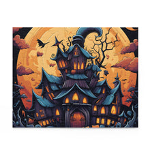 DistinctInk Jigsaw Puzzle with Spooky Sweet Treats Design for Halloween
