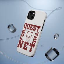 DistinctInk ToughCase for Apple iPhone, Compatible with MagSafe Charging - Quest For The Net Basketball