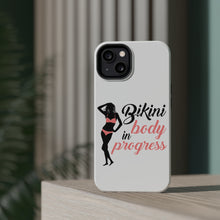 DistinctInk ToughCase for Apple iPhone, Compatible with MagSafe Charging - Bikini Body in Progress