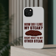 DistinctInk ToughCase for Apple iPhone, Compatible with MagSafe Charging - Like My Steak Next to My Other Steak