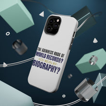 DistinctInk ToughCase for Apple iPhone, Compatible with MagSafe Charging - Guinness Book Of Records - My Biography