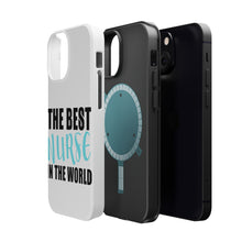 DistinctInk ToughCase for Apple iPhone, Compatible with MagSafe Charging - The Best Nurse In The World